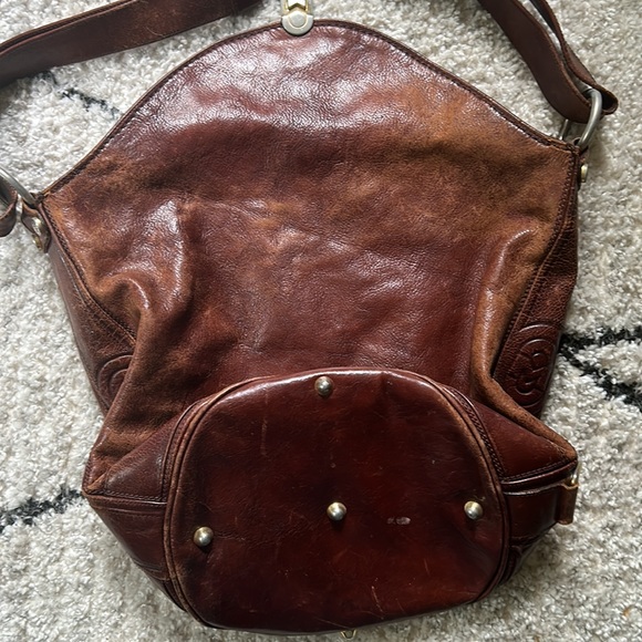 vintage Marino Orlandi Shoulder bag leather boho purse - Picture 6 of 8